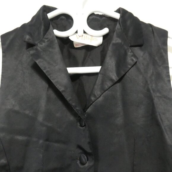VIP PETITES | small - petites | Black Button Down Vest | Made In Canada 🟥🍁🟥 - Picture 4 of 14